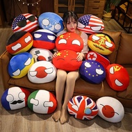 10/30cm Country Ball Plush Toys Polandball Pendant Country Balls Countryball Stuffed Doll Children's