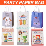 [LIL BUBBA SG] 5PCS Animal Party Paper Bag/ Jungle Theme/Animal Paper Bag