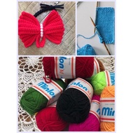 1 Pc (Color Code 12-169)Minlon Crotchet Thread/Knitting  Yarn/Benang Kait 40gram/Benang Bulu Kambing