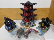 展品場景樂高lego 70751 飛天忍者神廟（有書無盒，無人偶僅場景有缺如下）