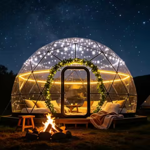 Outdoor Igloo Dome Bubble Tent / Inflatable Transparent Bubble House/ Inflatable Hotel Lodge Tent fo