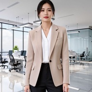 Office Blazer Premium CreamWanita Size XS - 3XL