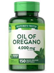 Nature's Truth Oil of Oregano Softgel Capsules | 4000 mg | 150 Count | Non-GMO & Gluten Free Herbal 