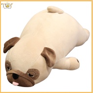 deveodo Pug Plush Doll Cozy Pug Plush Pillow Adorable Lazy Pug Plush Toy Soft Stuffed Animal for Kid