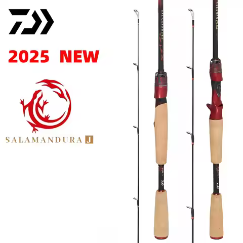 2025 DAIWA NEW SALAMANDURA J 2 Sections Spinning/Casting Fishing Rod Carbon Fiber Fishing Rods