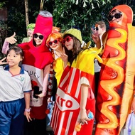 halloween halloween costume Halloween cosplay Costume Burger French Fries Adult Costume Female Cloth