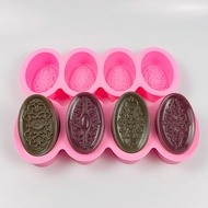 4-Cavity Handmade Soap Silicone Mould Candle Mould Cake Mould--TOOL30