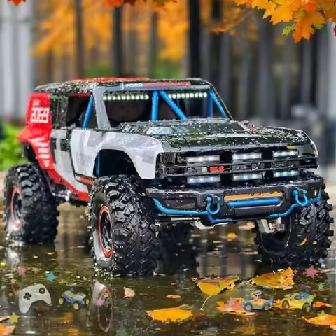 MJX H8P 1/8 Scale Rc Crawler 4Wd Brushless Rc Car Simulation Ford Bronco Off Road Truck Remote Contr