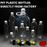 PET Plastic Bottles (Botol Plastik Kosong) 空瓶子 - 250/350/500ml with Caps - Small Bundle