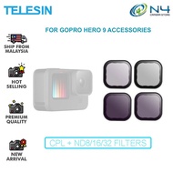 TELESIN CPL ND8 ND16 ND32  Lens Filter Set GP-FLT-903  for GoPro Hero 10 / Hero 9 Action Camera ND C