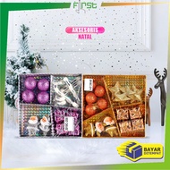 GANTUNGAN FH-C643 4-in-1 Christmas Tree Decoration Combination Christmas Accessories Package Christm