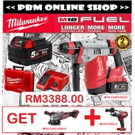 Milwaukee 3388 combo rotary hammer M18 CHPX-502C CAG100X FPD2