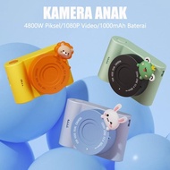 Kamera Digital Anak Kids Mini Kamera 1080P 48Mp Lensa Ganda Kamera Anak Hd Terbaru Best Quality Asli