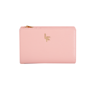 Louis Fontaine กระเป๋าสตางค์ 2 พับกลาง รุ่น LIVELY - สีชมพู