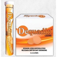 DEQUADIN CITRUS LOZENGES BOX 6X4S 6S | LOZENGES TUBE 24S 24'S (EXP:04/2027)