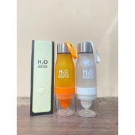 H20 ORANGE SQUEEZER BOTTLE Logo infused water 500ml