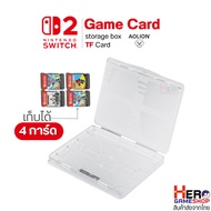 [Aolion]TF Card Clear Game Cartridge/Switch2 Storage Box Transparent Type Can Hold 4 Games
