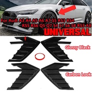 Pair TPU Car Side Fender vents sticker ABT Trim For AUDI A3 A4 A5 A6 A7 A7 A8 Q3 Q5 Q7 RS3 RS4 RS5 R