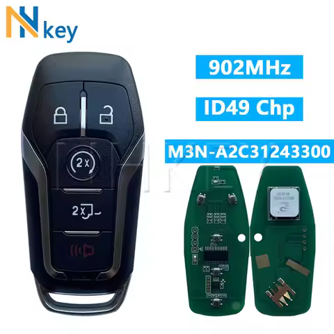 NH KEY Fit For Ford Fusion Explorer 2013-2017 902MHz ID49 Chip Keyless Go Car Remote Key FCC ID:M3N-