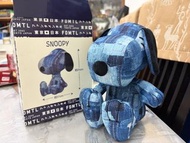 711 FDMTL x PEANUTS SNOOPY Denim Patchwork Plush Toy Tokyo Japan