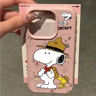 Cartoon Backpack Cute Snoopy Casing For Iphone 17 Pro Max 16 15 14 13 Pro Max 15 16 Plus 17 Air Cove