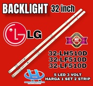 LAMPU BL BACKLIGHT TV LED TV LG 32INCH 32LH510D 32LF510D 32LF510A 5K 3V LG 32IN 32LH510 32LF510 NEW
