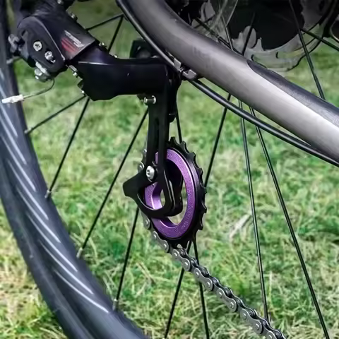 18T Ultralight Hollow Ceramic Bearing Jockey Wheel Rear Derailleur Pulley for 9/10/11/12 Speeds QED 