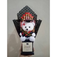 Piala boneka Bear + snack