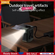 8000mAh Portable Waist Fan LED Rechargeable Electric Fan Power Bank Cooling Fan