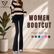 VALEN Seluar Panjang Bootcut Perempuan Dengan Kain Bahan Kapas Tersedia 7 Warna Saiz M Hingga 4XL Wo
