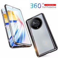 For Honor X9b 5G 360° Magnetic Flip Double-side Protective Glass Cover Honor X50 HonorX9B Honar Hone