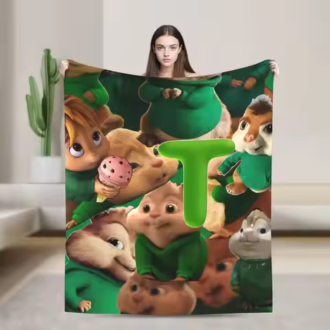 Alvin and the Chipmunks Blanket Cozy Soft Throw Blankets for Couch 50x60 Inch Multi-size Plush Thin