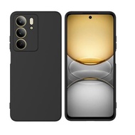 REALME 14X 5G REALME C75 REALME C75X Matte Black TPU Phone Case Soft Back Protective Cover Casing