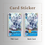 DIGIMON TCG CARD STICKER - TNG CARD / NFC CARD / ATM CARD / ACCESS CARD / TOUCH N GO CARD / WATSON CARD