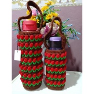 Ryaniecrochet HM product - Sarung botol air 500 ml dan 1Liter pelbagai pattern