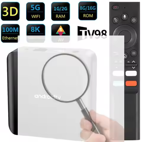 TV98 ATV PLUS Android 14.0 Media Player Dual WIFI BT5.0 4K HD Android TV Box 1GB 8GB/2GB 16GB Allwin