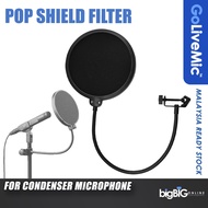 GoLive Pop Shield Filter for Condenser Microphone