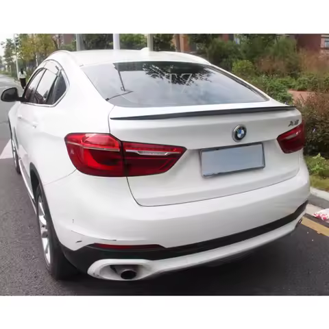 Car Styling ABS X6 F16 2015-2019 Rear Spoiler Trunk Wing for BMW X6 F16 M-Performance Style