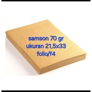 Samson brown paper 70 gr OR 80 GR folio 21.5x33 F4/