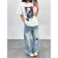 DUSTED STRAIGHT JEANS A3535