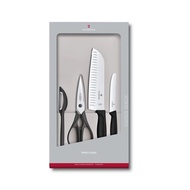 VICTORINOX 瑞士維氏 Swiss Classic 廚具套裝4件組 黑 6.7133.4G