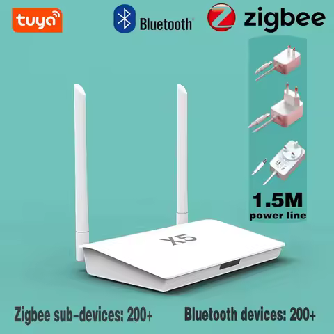 Tuya Zigbee Hub X5/ Bluetooth 5.0 2-in-1 Gateway Smart Life Enhanced With Access to 400+ Devices and