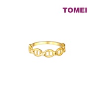 TOMEI Strong Linked Ring, Yellow Gold 916