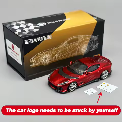 TOC 1:64 Metal Red FE 812 Competizione alloy car model