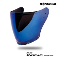 BOSHELM Visor NJS Kairoz Iridium BLUE