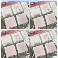Set of 4 sticky notes, sticky notes, cute pink bow sticky notes