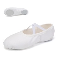 （Ballet）AOQUNFS Kids Soft Ballet Slippers Pink Canvas Flat Ballet Dance Shoes Gymnastics Training Shoes for Girls Women