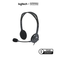 LOGITECH H111 WIRED HEADSET STEREO HEADPHONES WITH NOISE-CANCELLING MICROPHONE