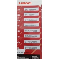 AABB6601 maxis hotlink VIP NEW prepaid number