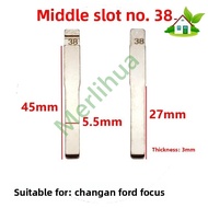 Mid-slot 38# Car Key Blank for Changan Ford Focus Folding Key Conversion